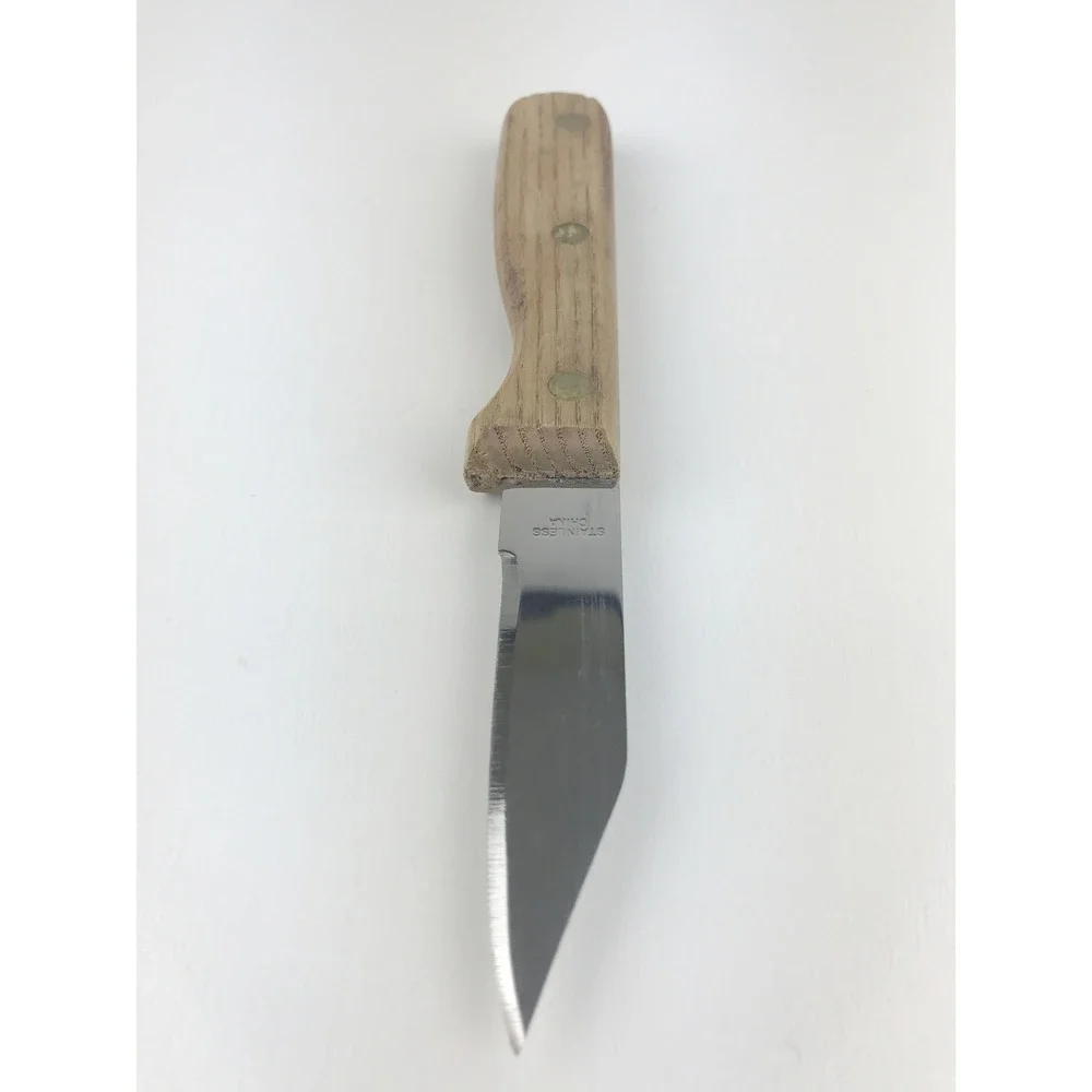 Chicago Cutlery Paring Utility Knife Walnut Wood‎ Handle Stainless Steel 3